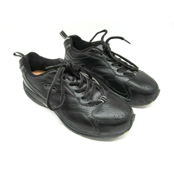 Dr Comfort Winner Plus Black Leather Lace Up Comfort Mens Shoes Size US 8 W - Picture 1 of 9